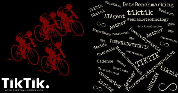 Group cycling data collection of fitness stats and benchmarking b y TikTik: Your Everyday Companion